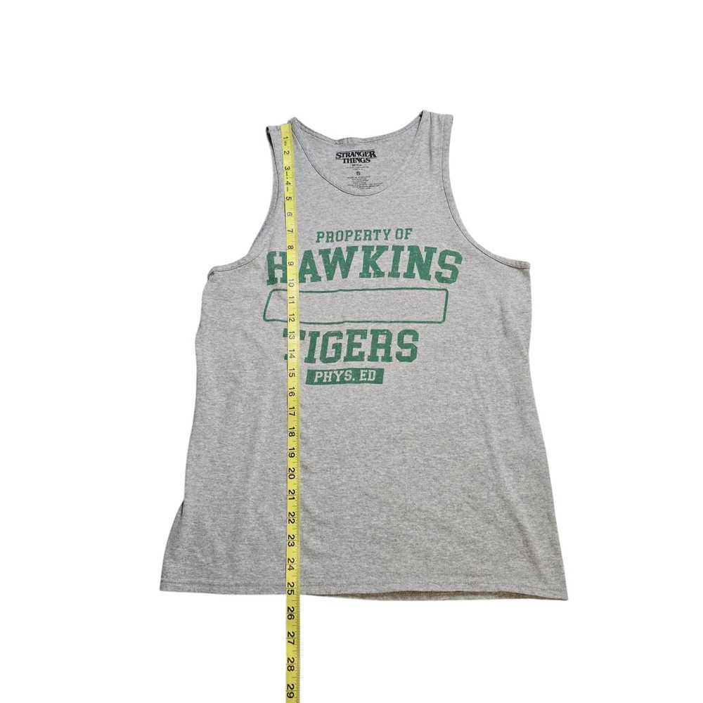 Stranger Things Unisex Heather Grey Hawkins Tigers Tank Top S - Picture 8 of 8